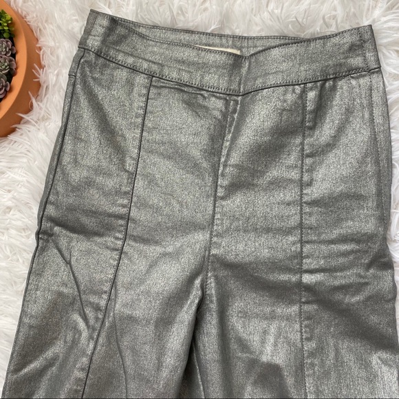 H&M Silver Super Skinny High Waisted Zip-Up Jeans - Picture 7 of 16